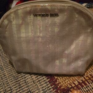 Victoria's Secret Beige Cosmetic Bag